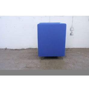 Z.G.A.N. | Akoestische stiltestoel | Chromen frame | Blauw gestofferd | OS262