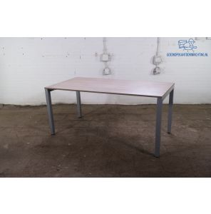 Assenburg | Bureau | Tweedehands | Nebraska eiken blad | Zilvergrijs frame | BT487