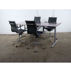 Vergadertafel | Lensvelt | Tweedehands | Kastanje blad | Design frame | VT258