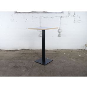 De Valk | Bijzettafeltje | Tweedehands | Olijfgroen Multiplex blad | Zwart frame | OT285