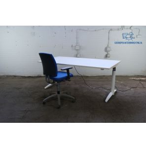 Palmberg | Bureau | Tweedehands | Wit blad | Wit frame | 180x80 cm | BT444