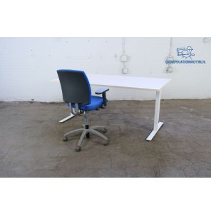 Eromes | Bureau | Tweedehands | Ahorn blad | Wit frame | 180x80 cm | BT447