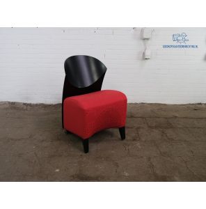 Design | Fauteuil | Tweedehands | Rood/ zwart | OS223