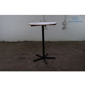 De Valk | Bijzettafel | Tweedehands | Grijs blad | Zwart frame | OT294