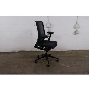 Comforto Very 6265 | Bureaustoel | Zwart gestofferd | Zwart frame | Schuifzitting | BS356