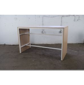 Statafel | Tweedehands | Eiken blad | Wit frame | OT298