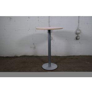 Bijzettafel | Tweedehands | Ahorn blad | Zilvergrijs frame | OT300