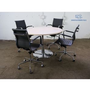 Bijzettafeltje | Tweedehands | Blad naar keuze | Chromen frame | OT260