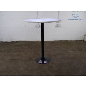 Bijzettafeltje | Tweedehands | Blad naar keuze | Zwart frame | OT264