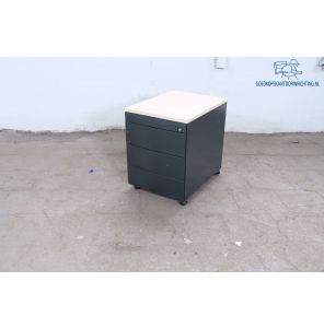 Aspa | Ladeblok | Tweedehands | Antraciet | Ahorn blad | 3 lades | LB359