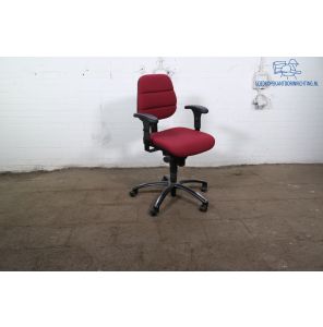 Drisag | Bureaustoel | Tweedehands | Bordeaux gestoffeerd | Low buget | BS381