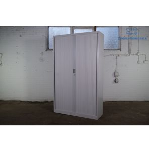 Roldeurkast | Tweedehands | Grijs | 4 legborden | HK294