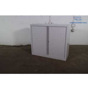 Roldeurkast | Tweedehands | Grijs | 2 legborden | MK301