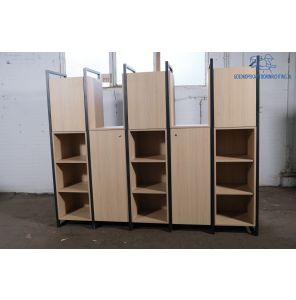 Z.G.A.N. | Maatwerk kast | Eiken hout | Zwart staal | OK277