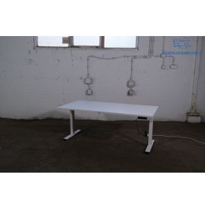 NIEUW | Rest partij | Zit-sta bureau | Elektrisch verstelbaar | Wit blad | Wit frame | BT472-WW