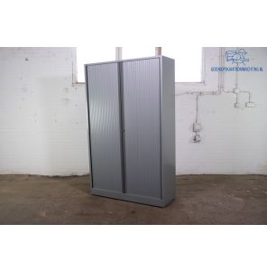 Ahrend | Roldeurkast | Tweedehands | Zilvergrijs | 4 legborden | HK307