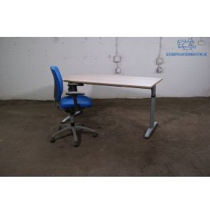 Bureau | Jong gebruikt | Robson eiken blad | Grijs frame | BT495