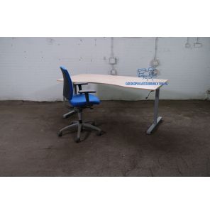 Tweedehands | Cockpit Bureau | Ahorn blad | Grijs frame | BT501