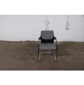 Sedus | Tweedehands | Vergaderstoel | Grijs gestoffeerd | Croom frame | VS383