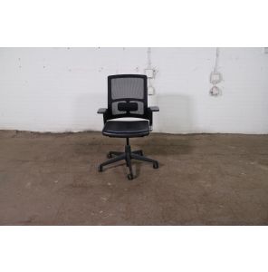 Ahrend | Tweedehands | Bureaustoel | Zwart leder | BS389