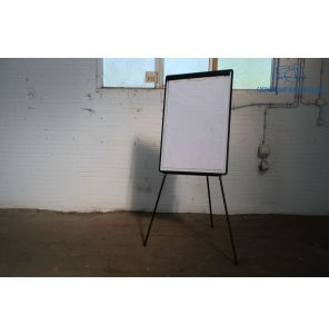 Tweedehands Flipover Whiteboard 106x75 cm Verstelbaar Zwart 3-Poot