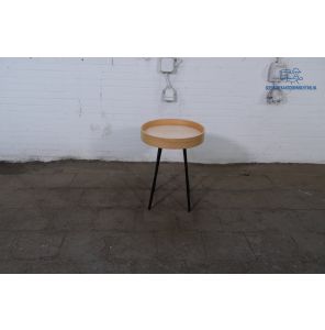 Tweedehands Zuiver Oak Tray Bijzettafel Rond Eiken 46,5 cm