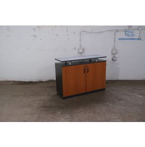 Tweedehands Palmberg Dressoir met Draaideuren Kersen/Antraciet
