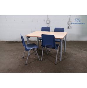 Tweedehands Palmberg Kantinetafel 120x80 Verstelbaar Beuken