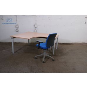 Tweedehands Palmberg Hoekbureau Links Verstelbaar 160x140 cm Beuken