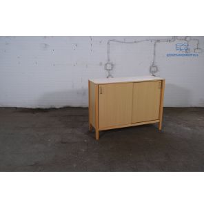 Tweedehands schuifdeurkastje ahorn 90x120x41 cm