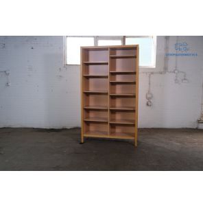 Tweedehands open opbergkast eiken 207x120x41 cm op pootjes