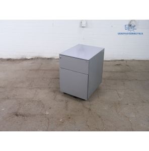 Tweedehands | Ladeblok | Zilvergrijs | 2 lades | LB310