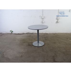 Vergadertafel | Tweedehands | Rond | Grijs blad | Trompet voet | VT255