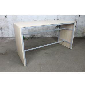 Statafel | Hoge tafel | Tweedehands | Licht eiken | Grijs | OT14