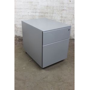 Ladeblok | Tweedehands | Zilvergrijs | 2 lades | LB10