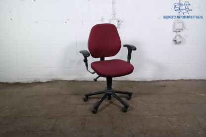 Drisag | Bureaustoel | Tweedehands | Bordeaux gestoffeerd | Low buget | BS382