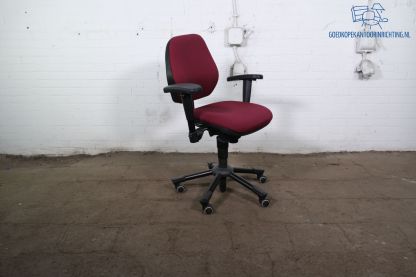 Drisag | Bureaustoel | Tweedehands | Bordeaux gestoffeerd | Low buget | BS383