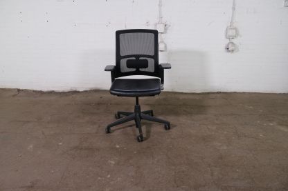 Ahrend | Tweedehands | Bureaustoel | Zwart leder | BS389