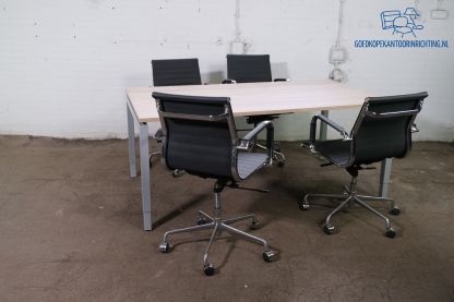 Vergadertafel | Tweedehands | Halifax blad | Grijs frame | VT336