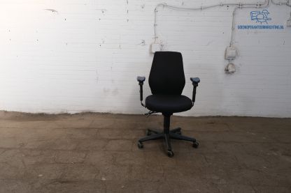 Tweedehands Heavy Duty Bureaustoel Zwart 3D armleggers