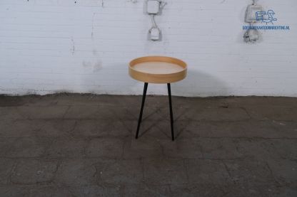 Tweedehands Zuiver Oak Tray Bijzettafel Rond Eiken 46,5 cm