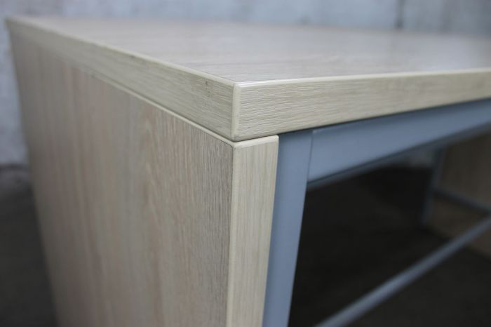 Oneerlijkheid Allemaal Won Statafel | Hoge tafel | Tweedehands | Licht eiken | Grijs | OT14