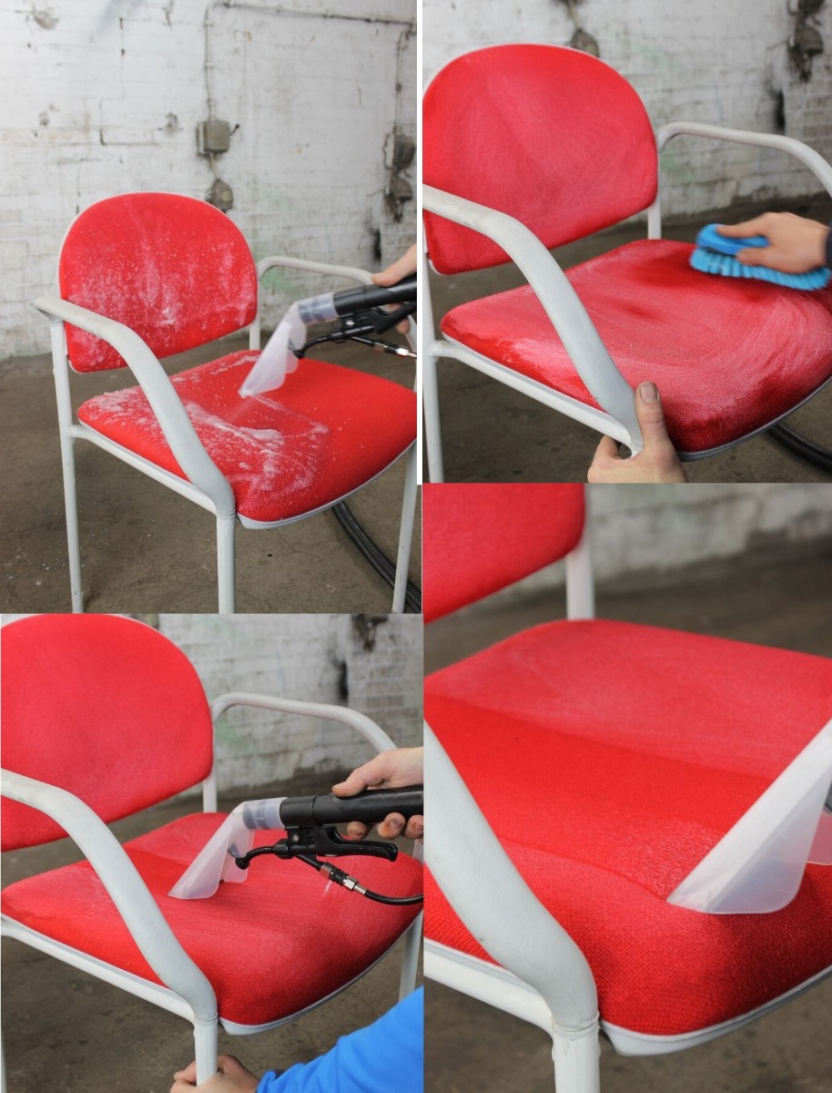 Reinigen van kantoorstoelen